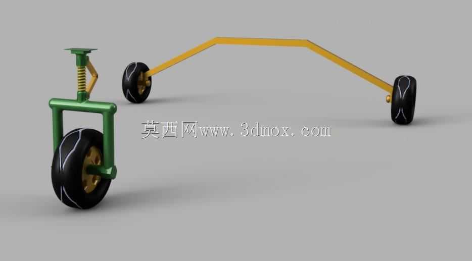 起落架无人机自行车