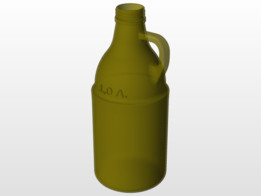 Бутылка, стекло 1,0 л.