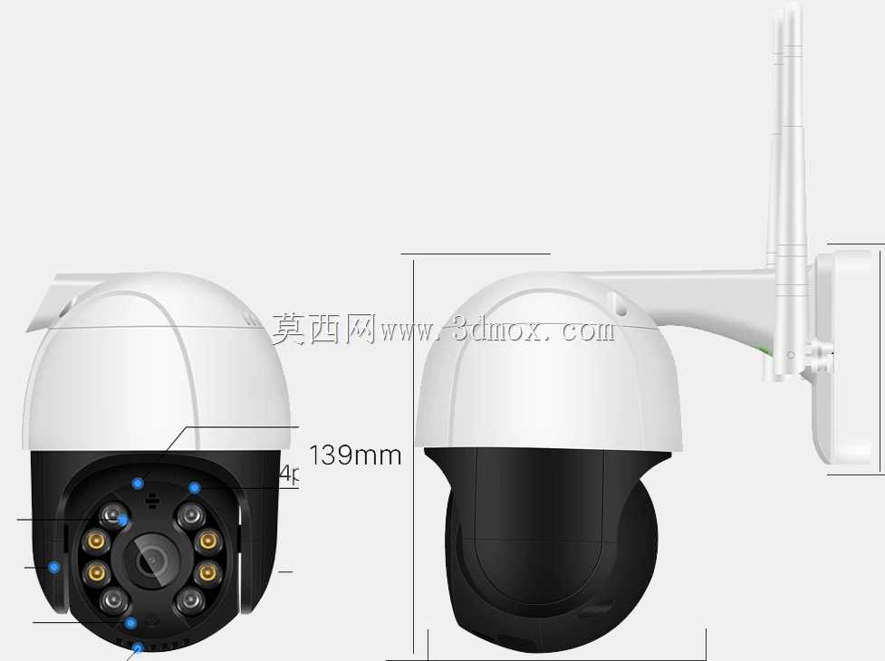 IP摄像头PTZ Wi-Fi 1080P
