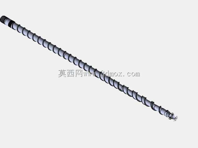 屏障挤出机螺杆。建模示例