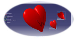 Coeur en 3D