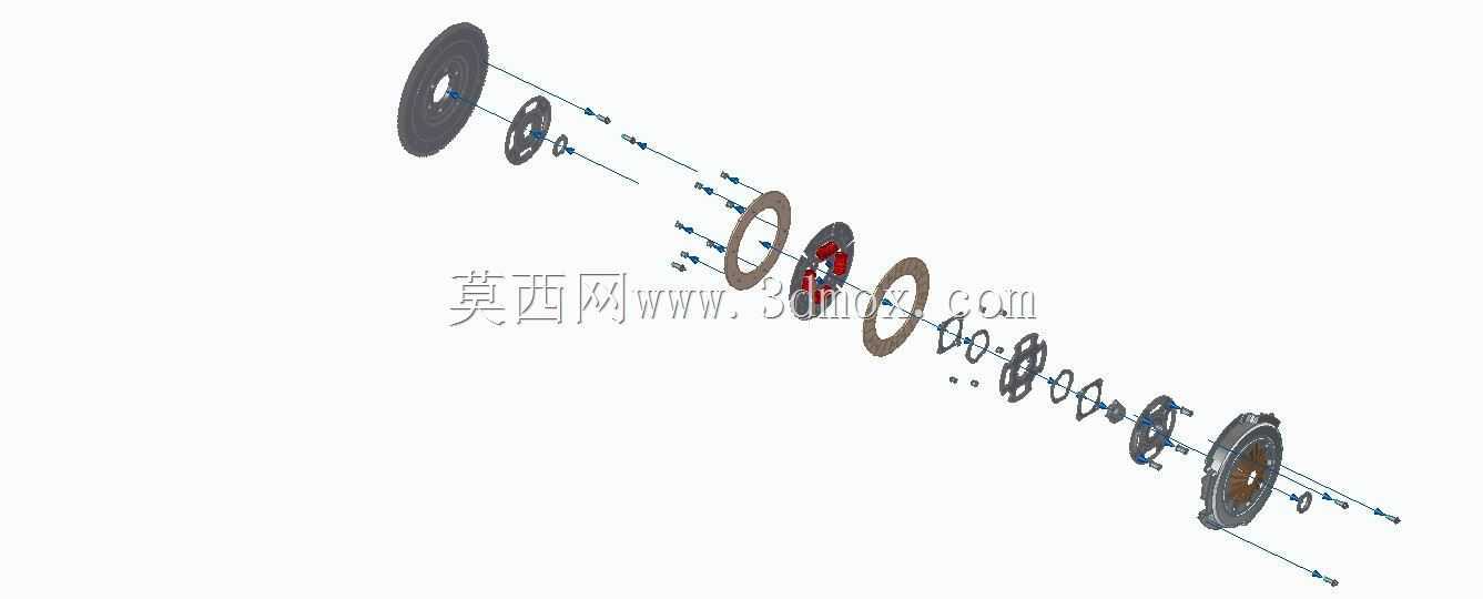 单片式摩擦离合器