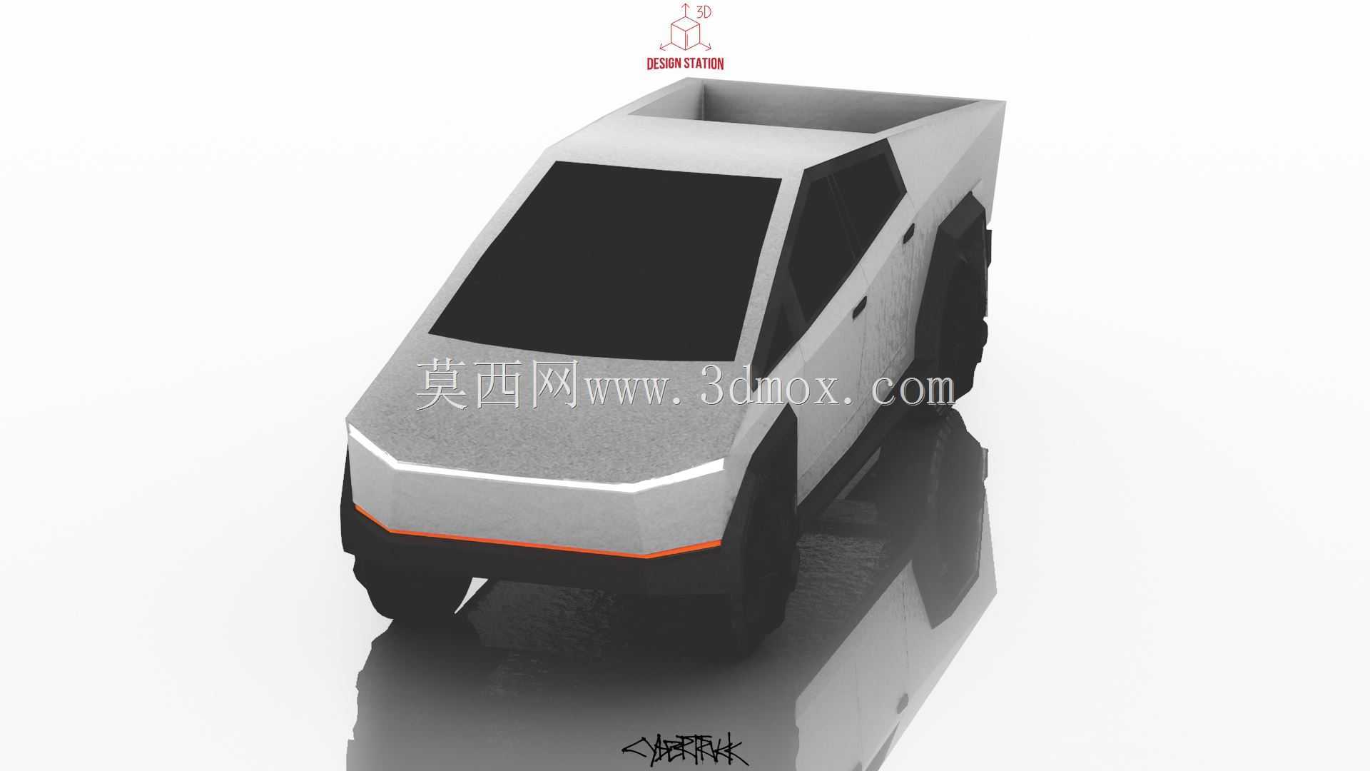 特斯拉赛博卡车-3D可打印