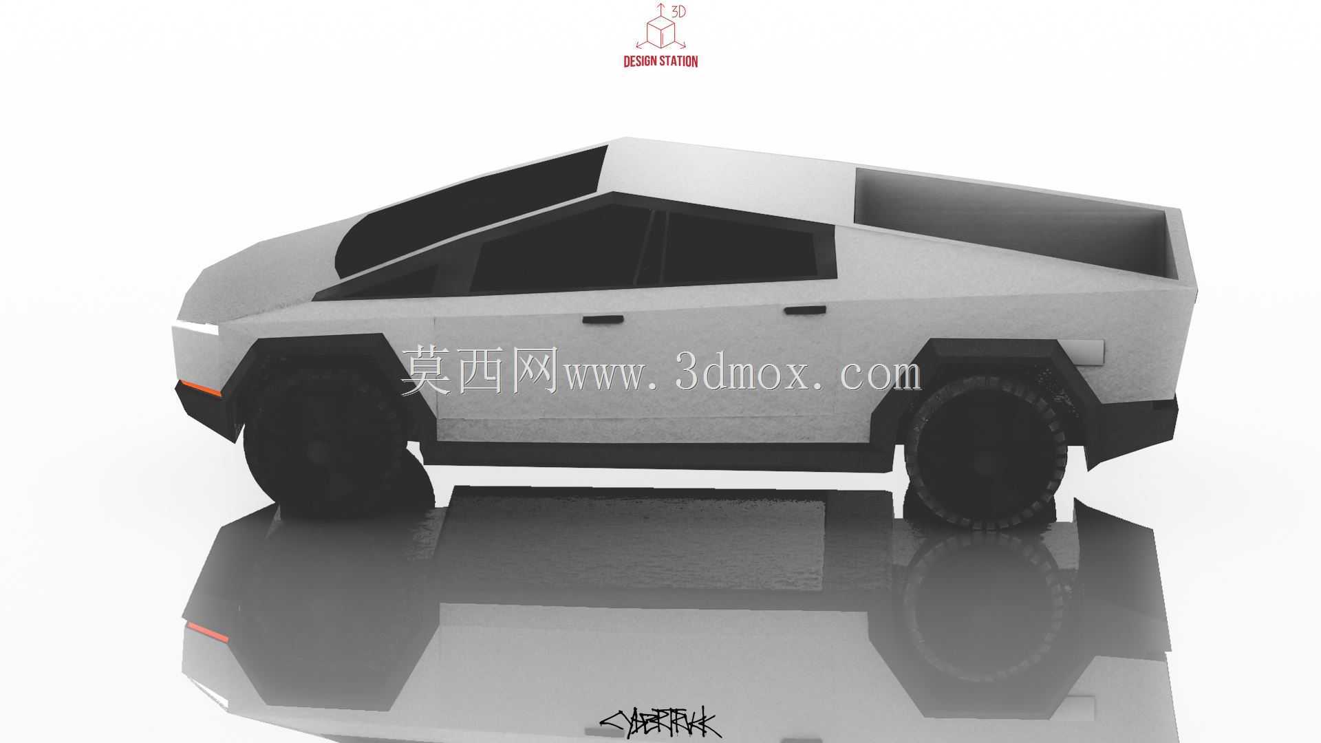 特斯拉赛博卡车-3D可打印