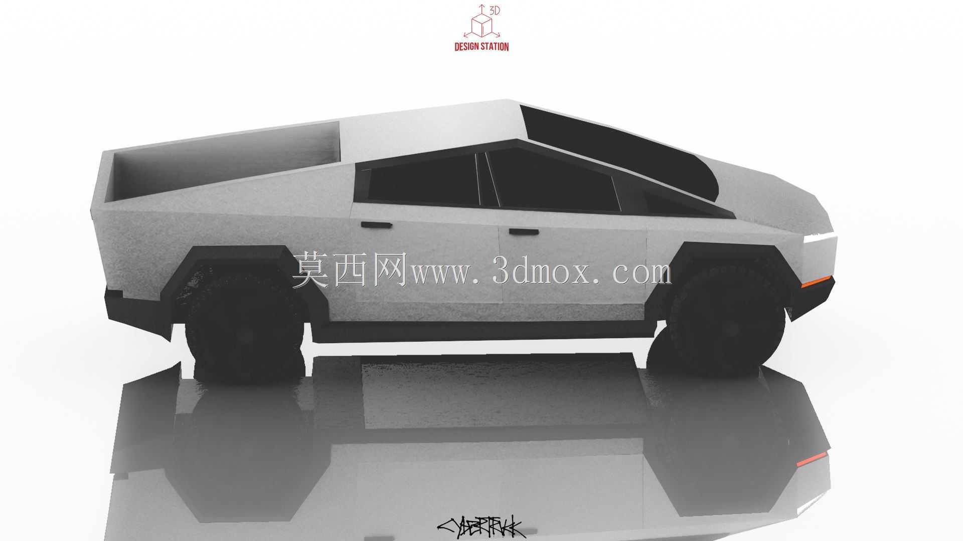 特斯拉赛博卡车-3D可打印