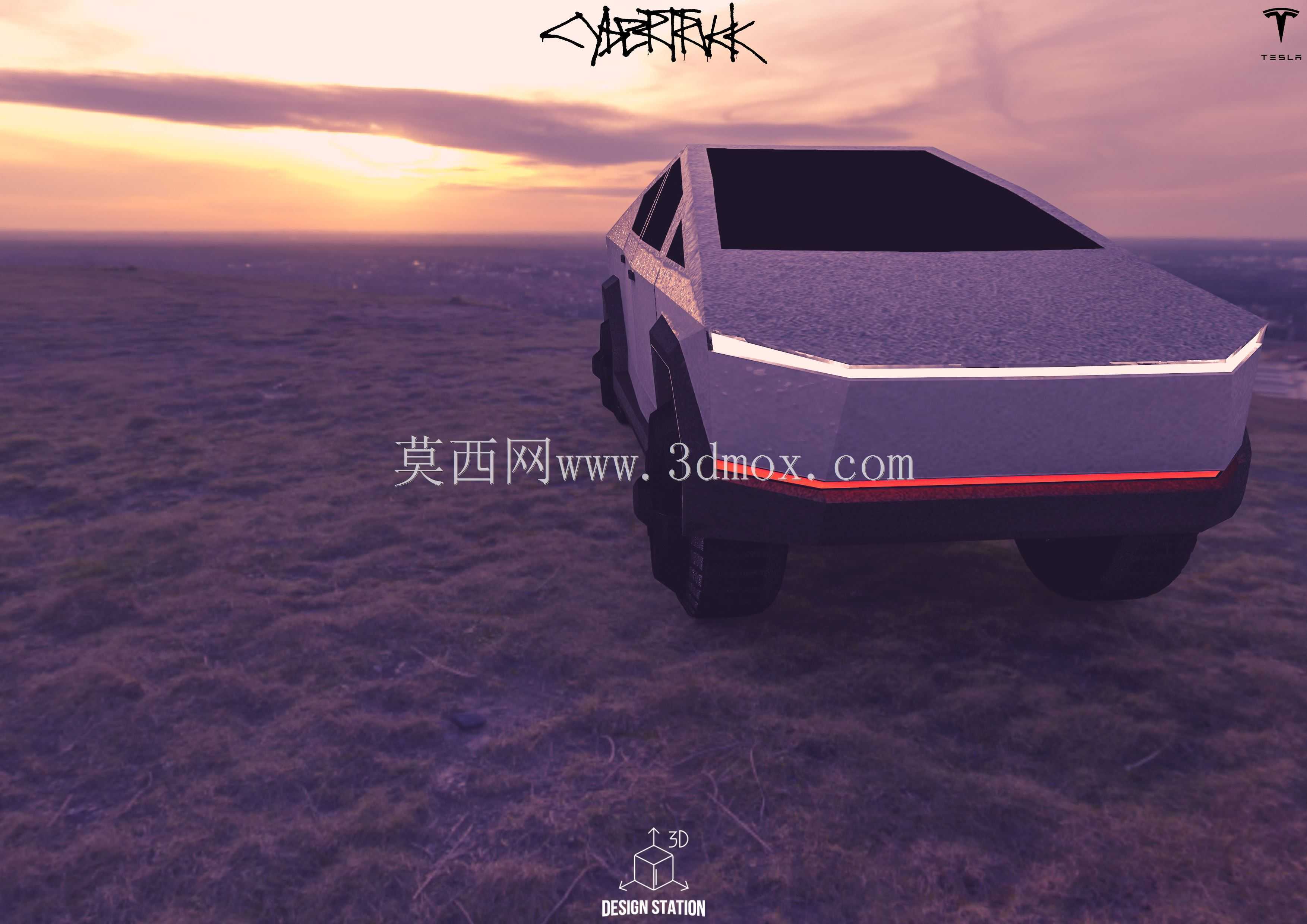 特斯拉赛博卡车-3D可打印