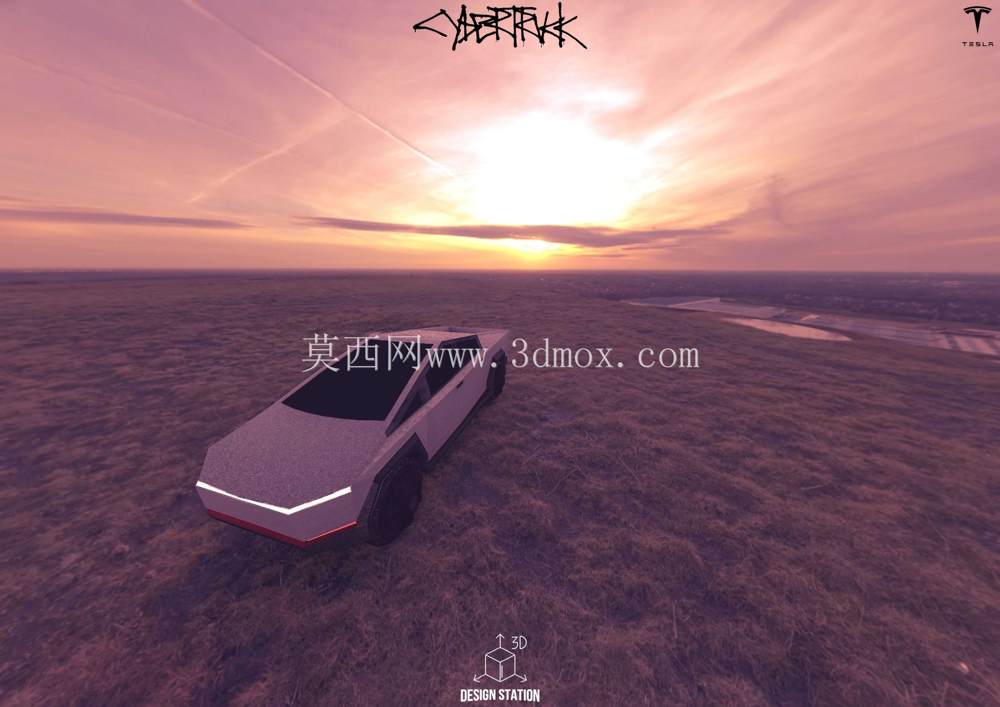 特斯拉赛博卡车-3D可打印