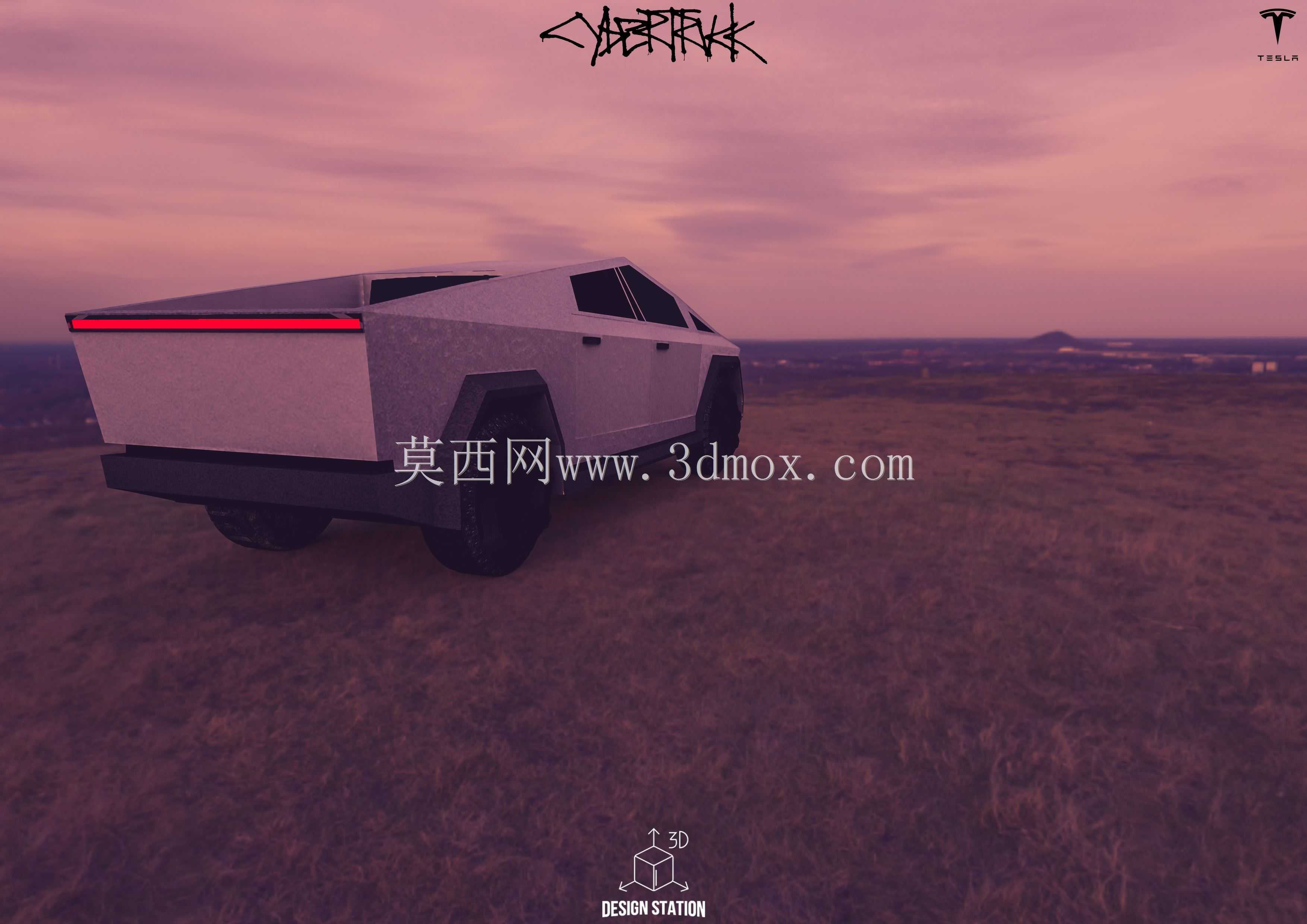 特斯拉赛博卡车-3D可打印
