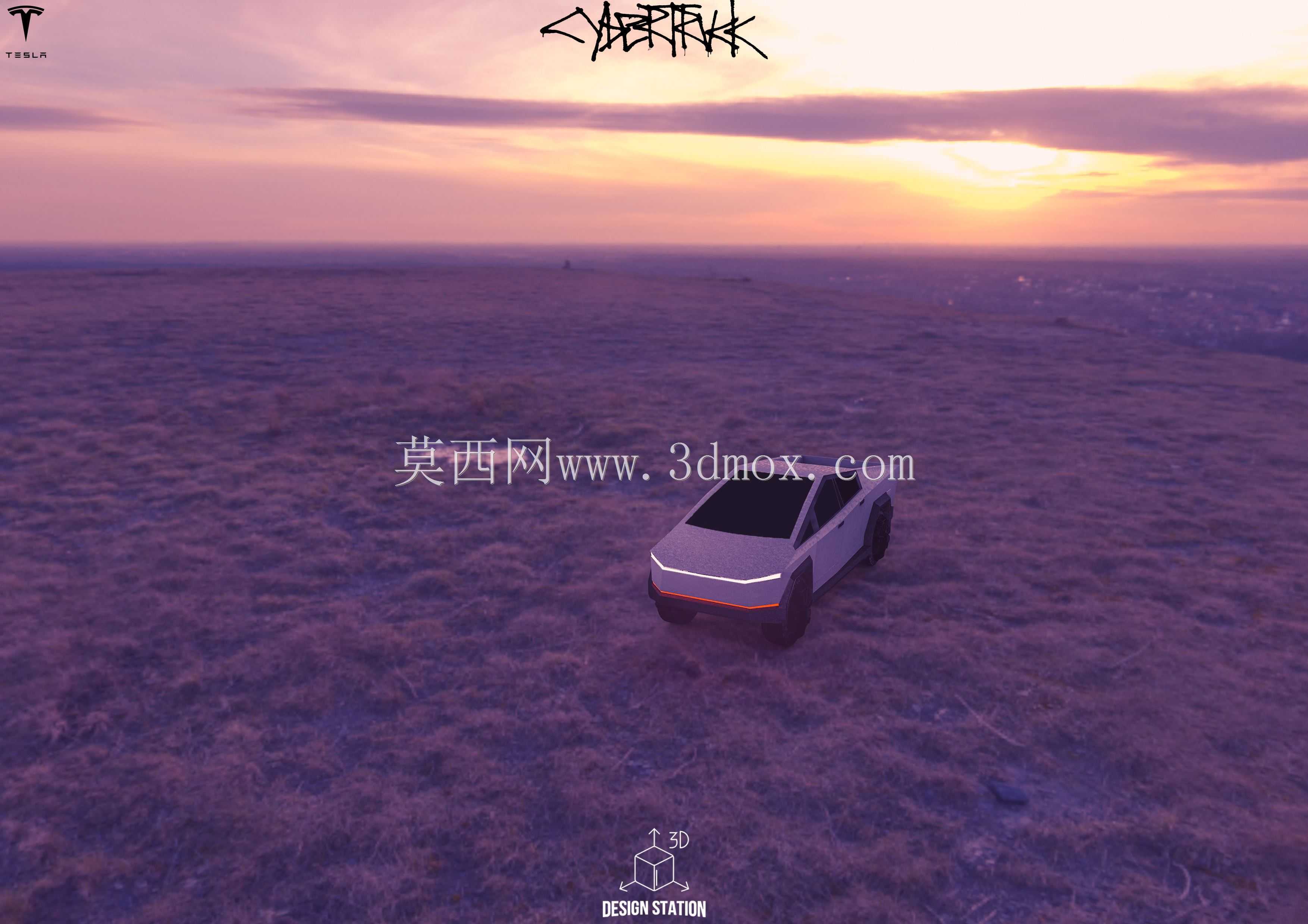 特斯拉赛博卡车-3D可打印