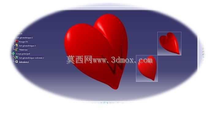 Coeur en 3D