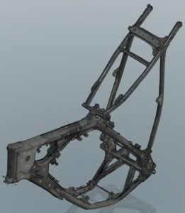 本田cr125 frame 3D扫描