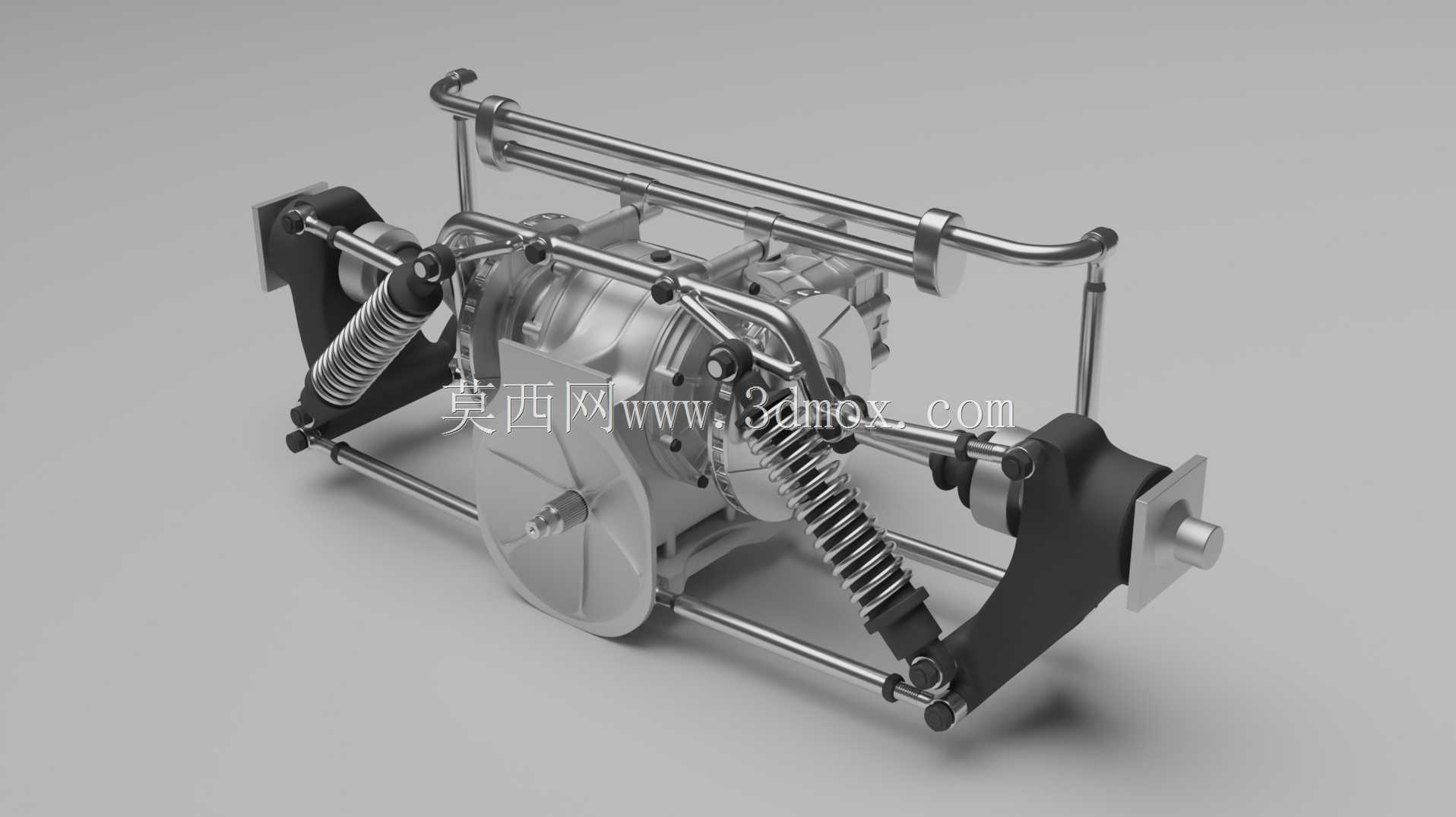 Tyrrell P34变速箱和后悬架