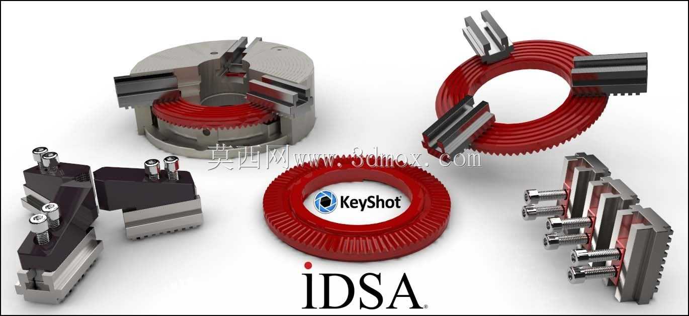 IDSA/KEYSHOT RENDER CHALLENGE 3爪卡盘