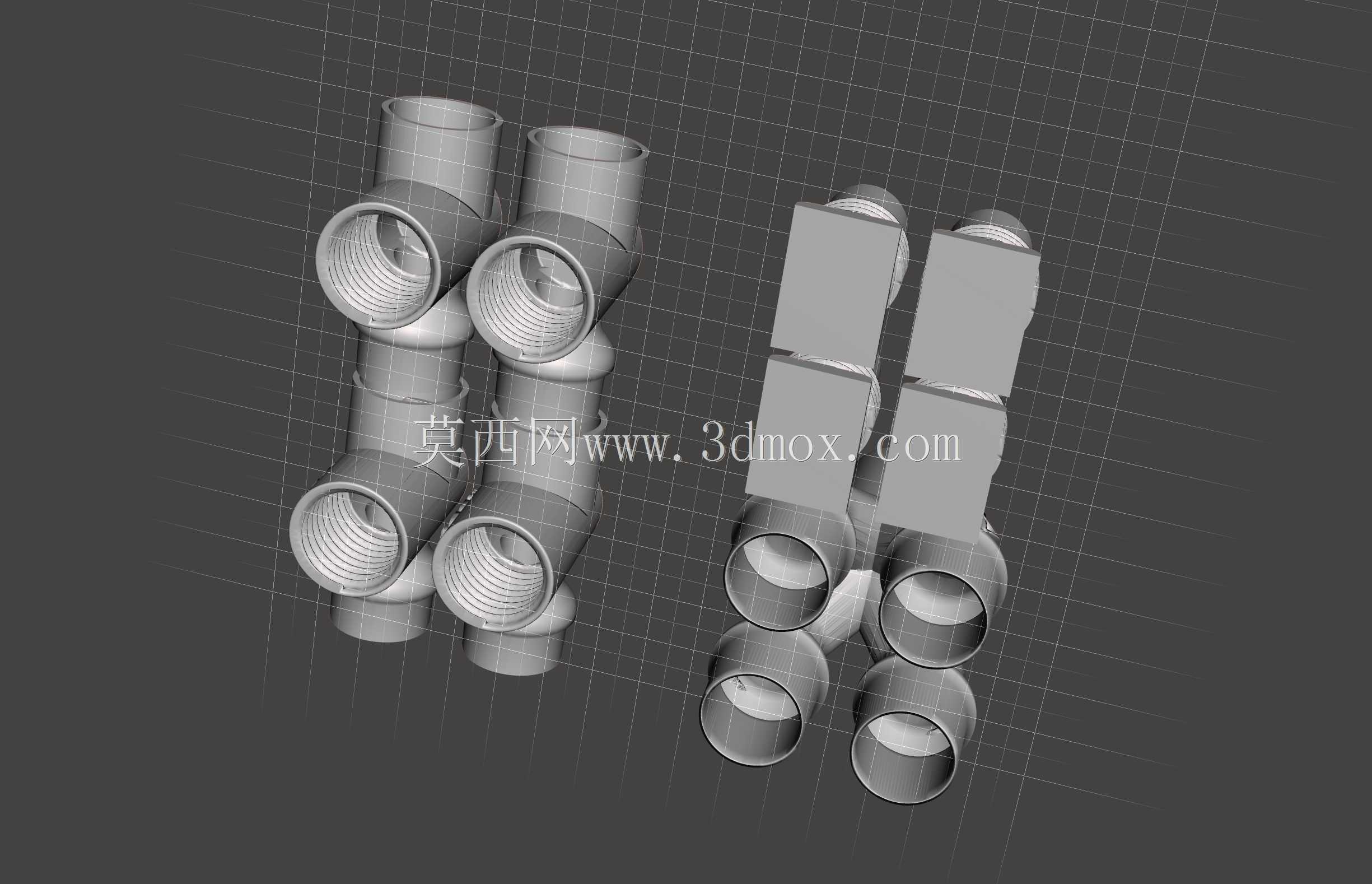 四联呼吸器/呼吸机管道分离器Rev5\u0026小型平台