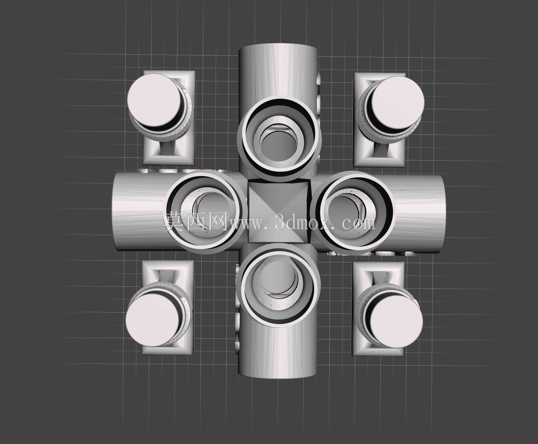 四联呼吸器/呼吸机管道分离器Rev5\u0026小型平台