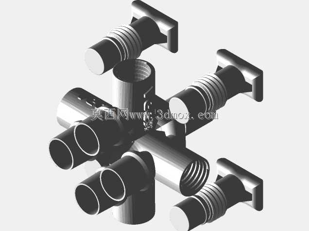 四联呼吸器/呼吸机管道分离器Rev5\u0026小型平台
