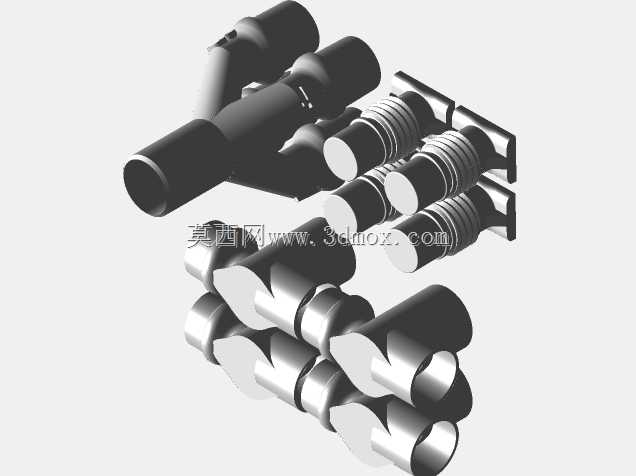 四联呼吸器/呼吸机管道分离器Rev5\u0026小型平台