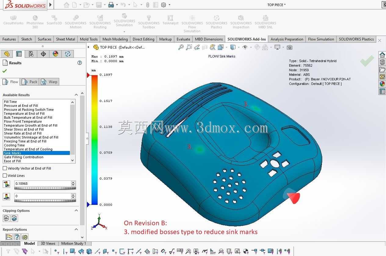 SolidWorks Moldflow
