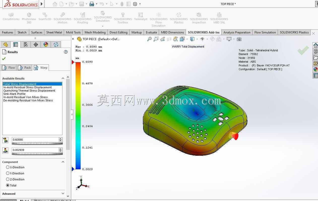 SolidWorks Moldflow
