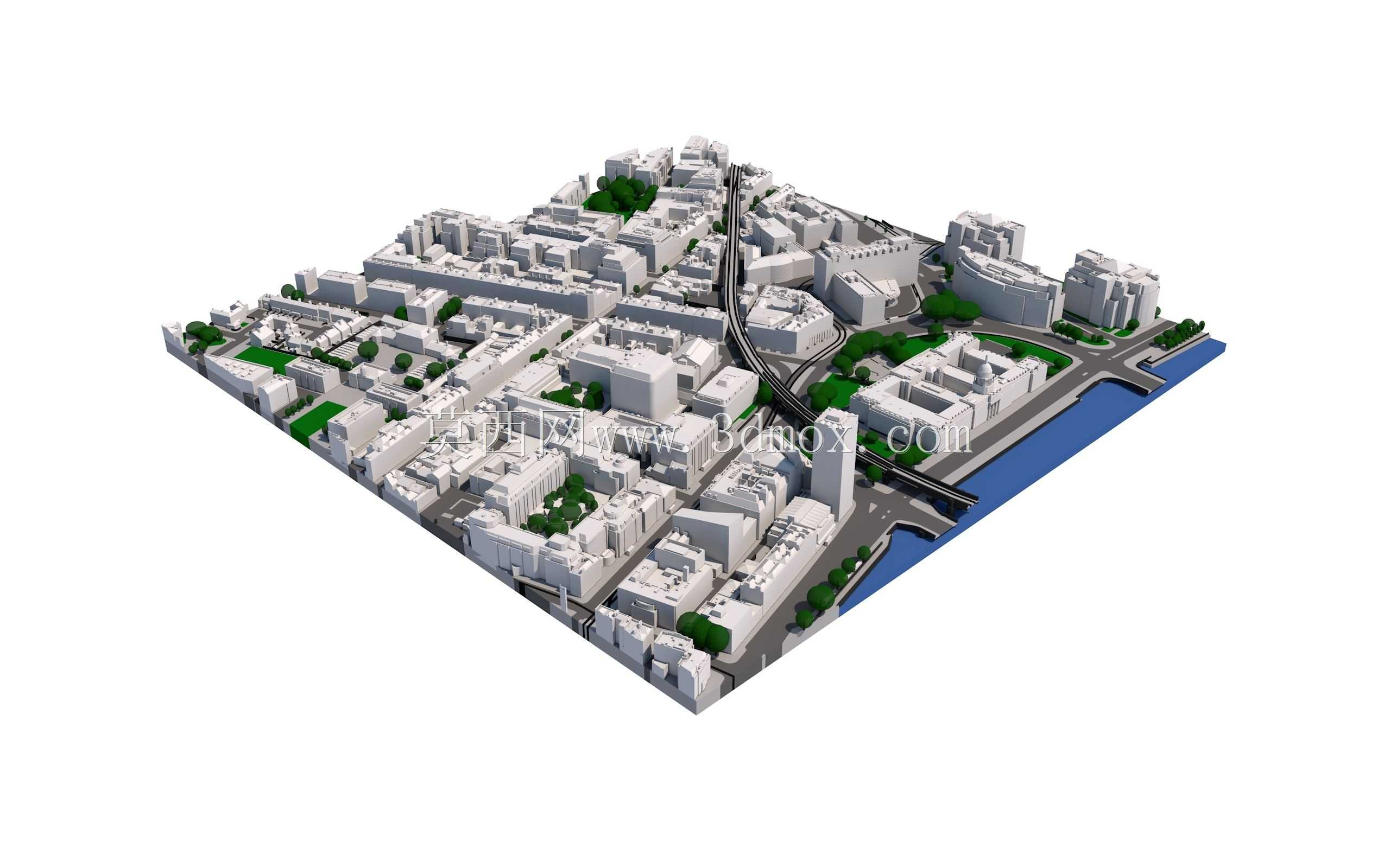 3D都柏林样品500 x 500米