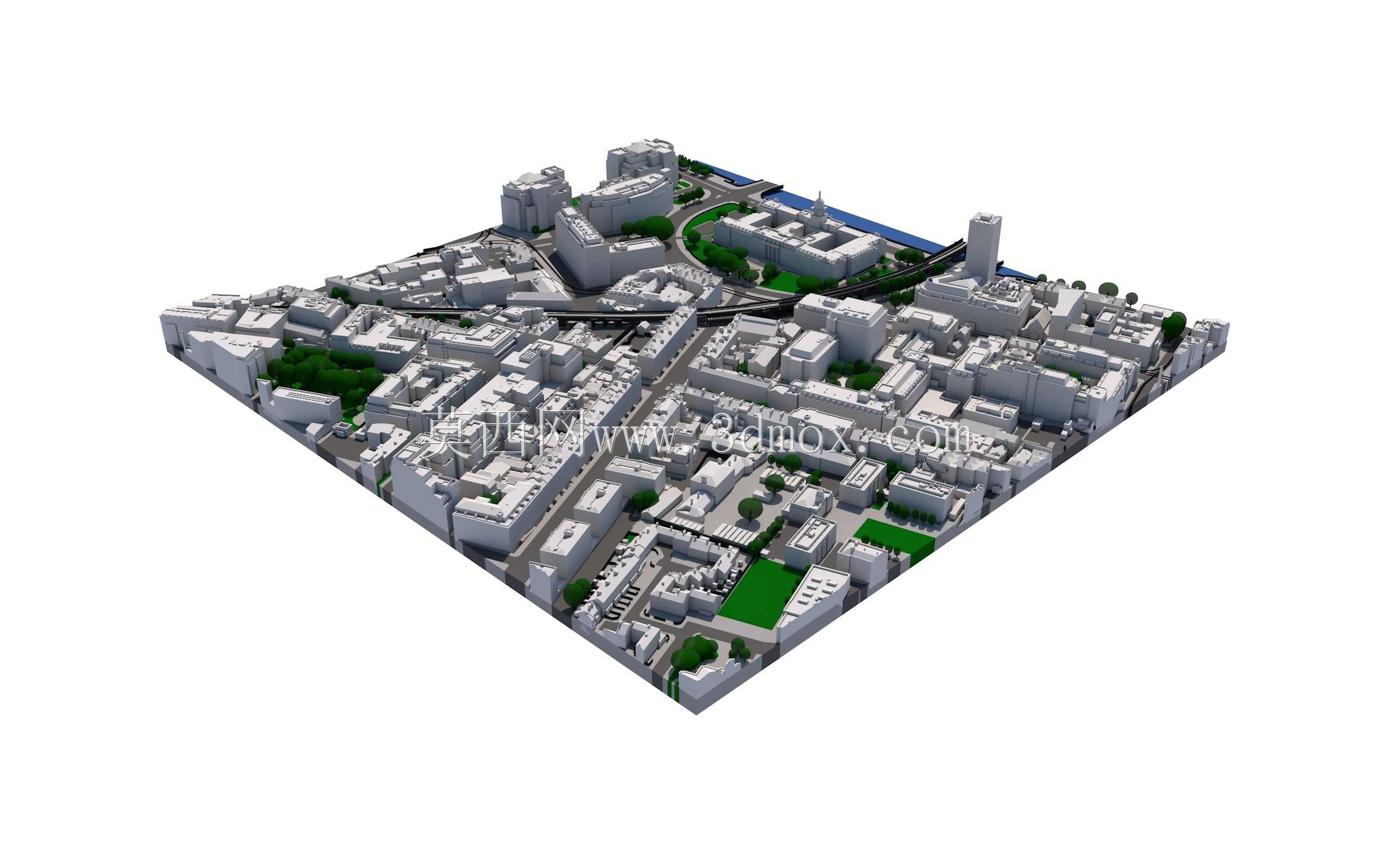 3D都柏林样品500 x 500米