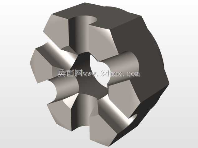 开槽重型六角螺母(UNC螺纹)