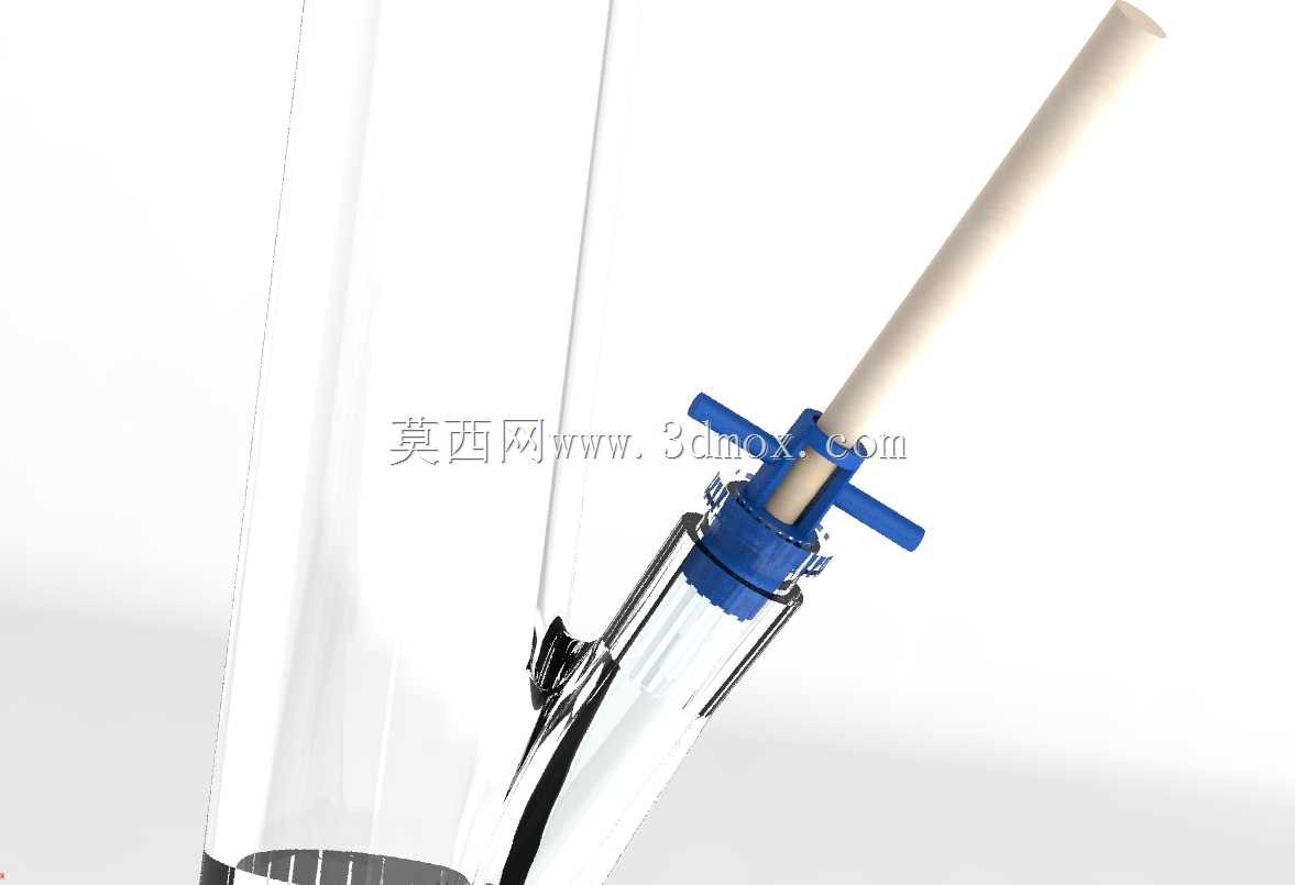 通过烟斗吸烟的接头适配器。3D可打印。
