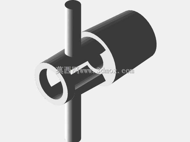 通过烟斗吸烟的接头适配器。3D可打印。