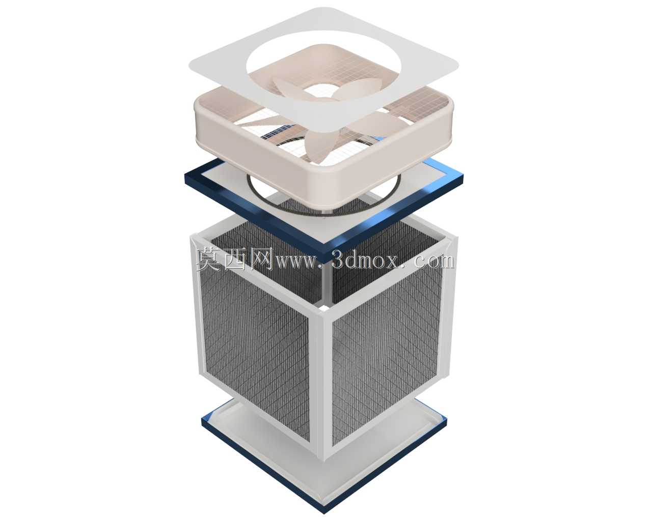 DIY Corsi Rosenthal过滤箱U形通道和等角框架20x20英寸