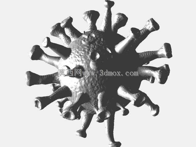 COVID-19病毒万圣节装饰冠状病毒树脂3D可打印