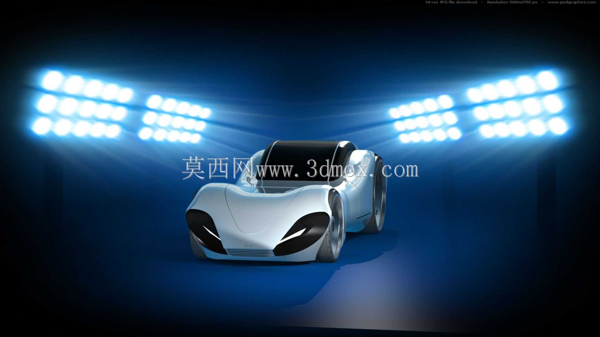 工作进行中,豪华跑车