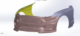 福特野马S550前端3D扫描