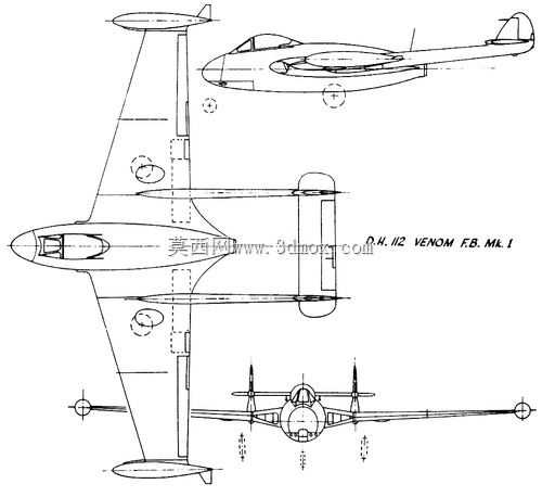 De Havilland DH。112毒液