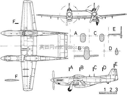 北美XP-82双野马