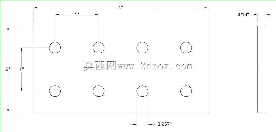 2Ӣ��X 4Ӣ��X 3/16Ӣ�簲װ֧��