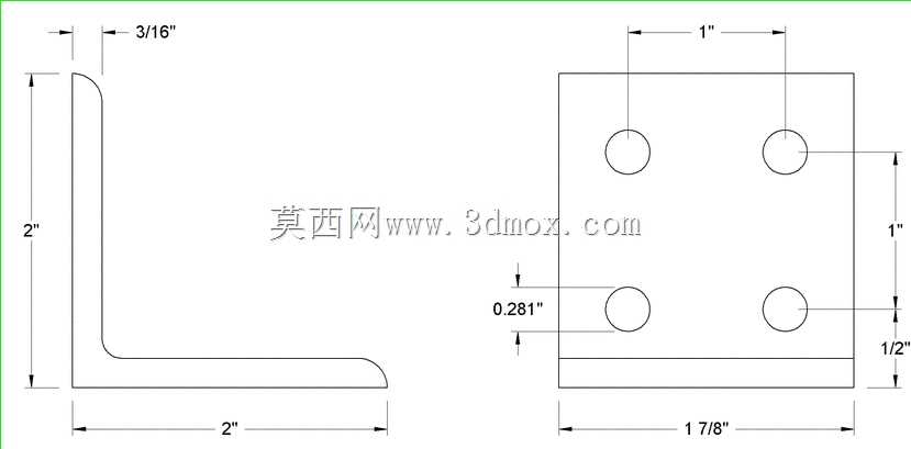 2“双角托架