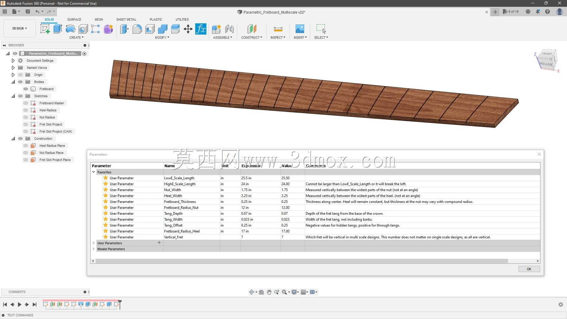 参数化Fretboard v2