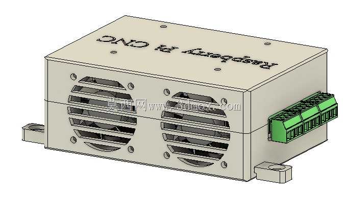 Raspberry Pi V4/Protoneer CNC帽子外壳