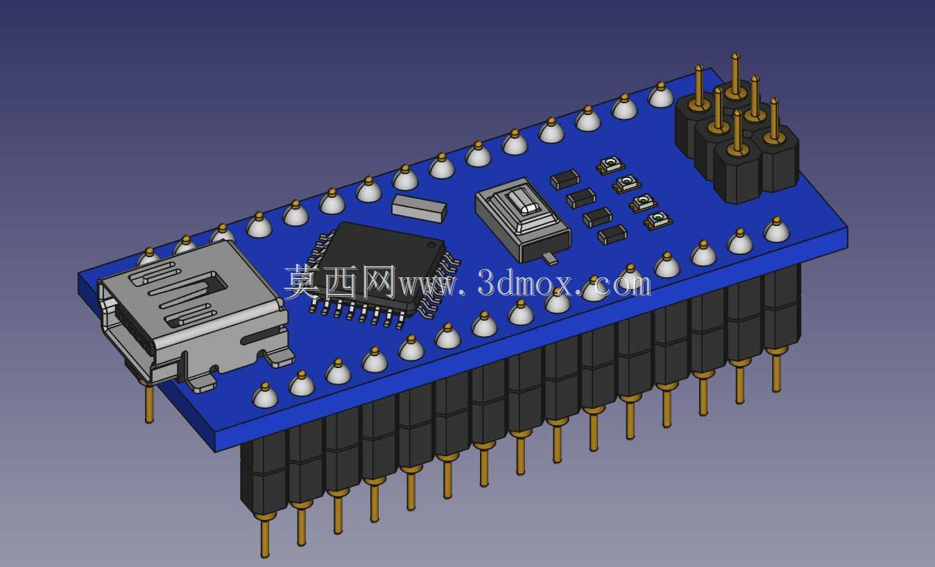 Arduino Nano,带圆形插销/插座头