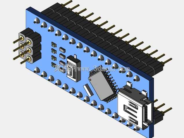 Arduino Nano,带圆形插销/插座头