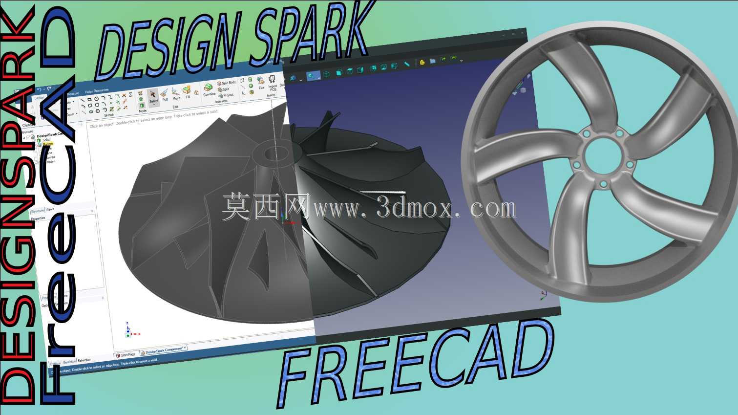 FreeCAD��Design Spark�Ƚ�