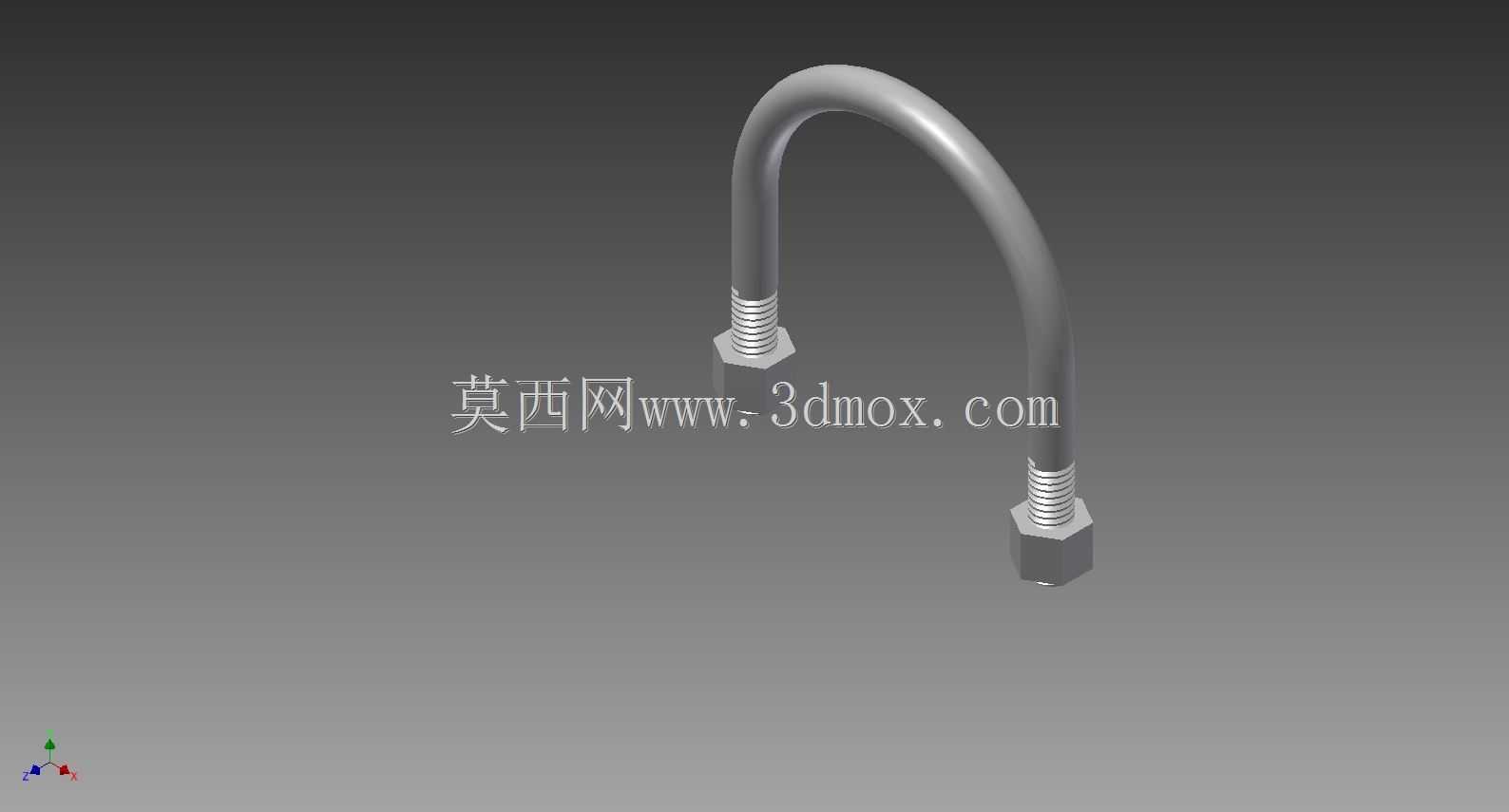 U形螺栓2 1/2英寸x 3英寸x 5/16英寸