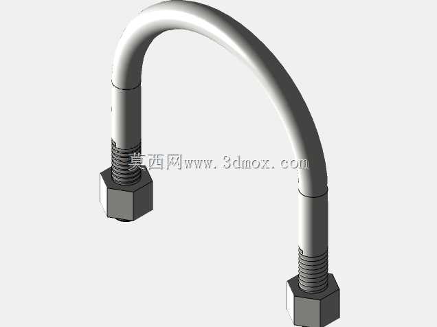 U形螺栓2 1/2英寸x 3英寸x 5/16英寸