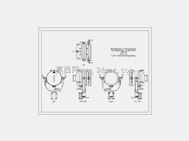 12英寸信号探照灯-美国海军WW2