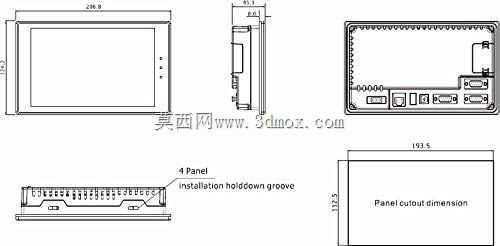 Kinco Automation MT4404 HMI触摸屏,7“