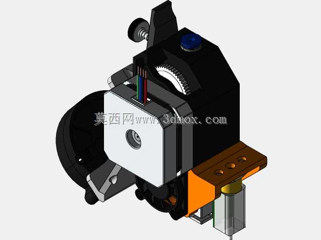 带PrinterMods支架的Ender 3 BMG/E3D热端组件