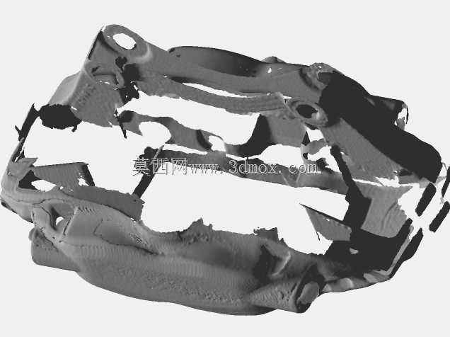 克莱斯勒道奇SRT后制动卡钳Brembo BJ-42的3D扫描
