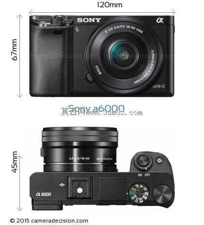 索尼Alpha 6000、6300、\u0026 6500水室