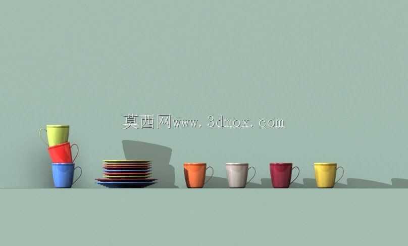 乐克鲁塞特烤盘、盘子和杯子