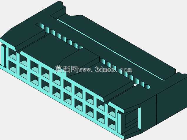 2.54mm IDC插座20P内螺纹